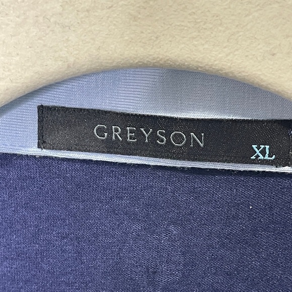 Greyson Apache II Short Sleeve Polo Shirt Maltese Blue NWT Size XL - Picture 6 of 7
